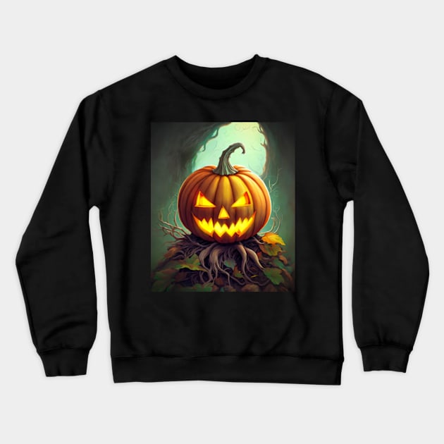 The Great Pumpkin Crewneck Sweatshirt by ArtFactoryAI